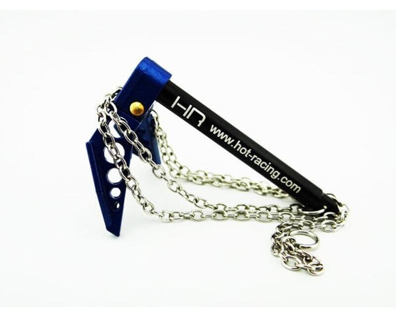 HRAACC838F06 Hot Racing 1/10 Portable Fold Up Winch Anchor (Blue/Black)