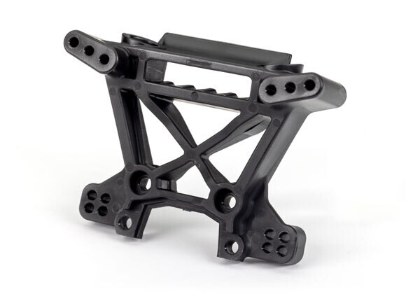 9038 - Shock tower, front, extreme heavy duty, black (for use with #9080 upgrade kit)