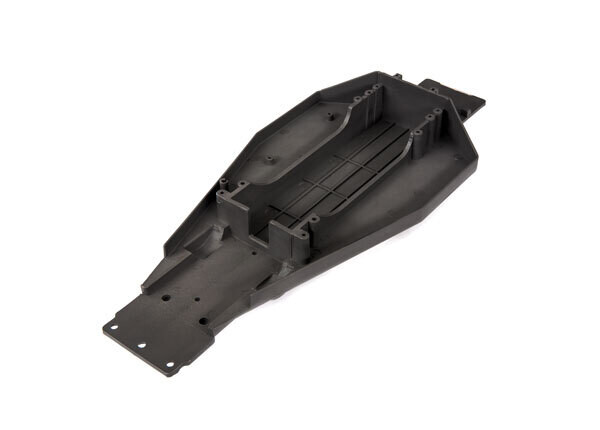 3722X  Lower chassis (black) (166mm long battery compartment) (fits both flat and hump style battery packs) (use only with #3725R ESC mounting plate)