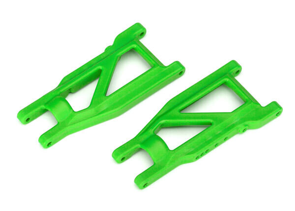 3655G  Suspension arms, green, front/rear (left &amp; right), heavy duty (2) fits 2WD Stampede and Rustler as well as 4x4 Slash, Rustler, Hoss, Stampede, Raptor R and X0-1