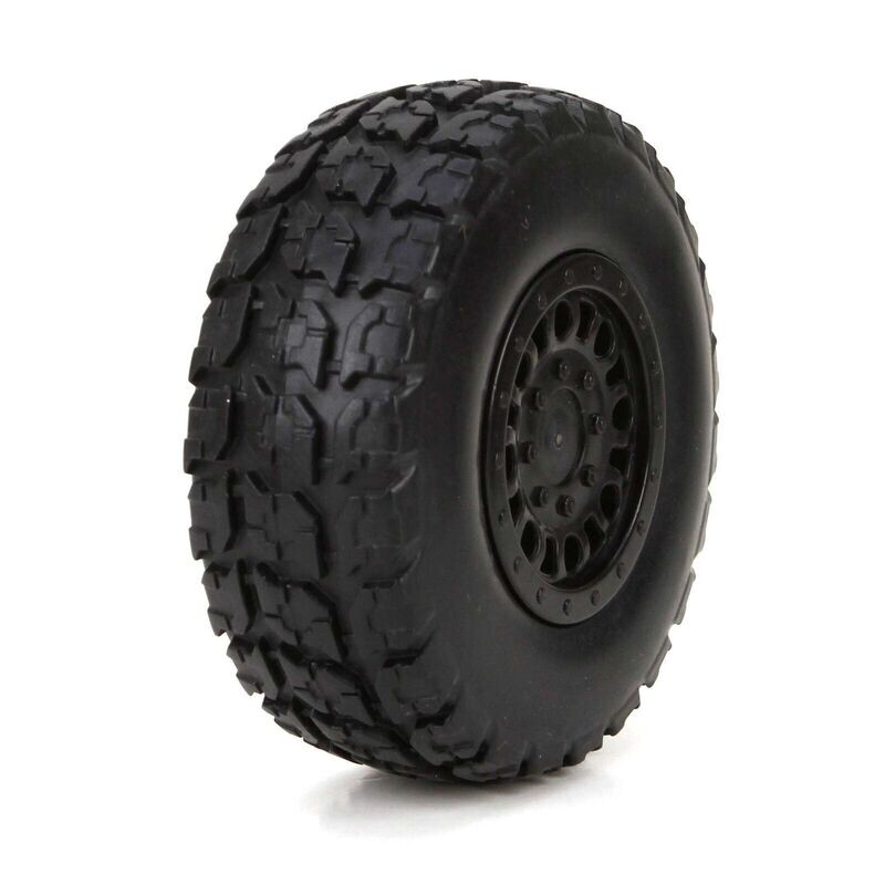 ECX41001  FF/RR Premount Tire: 1/18 4WD Torment (2)