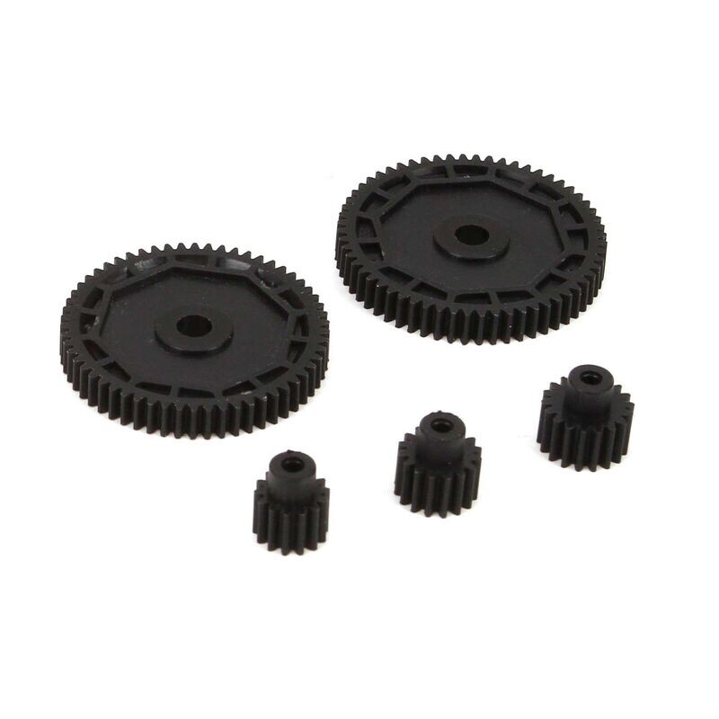 ECX212002 Pinion &amp; Spur Gear Set: 1/18 4WD All