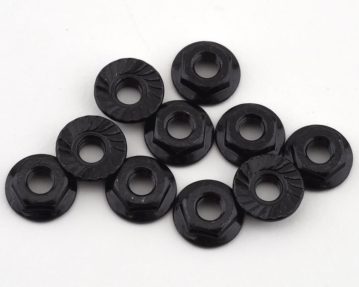 ASC91150 Team Associated M4 Low Profile Serrated Steel Wheel Nuts (10)