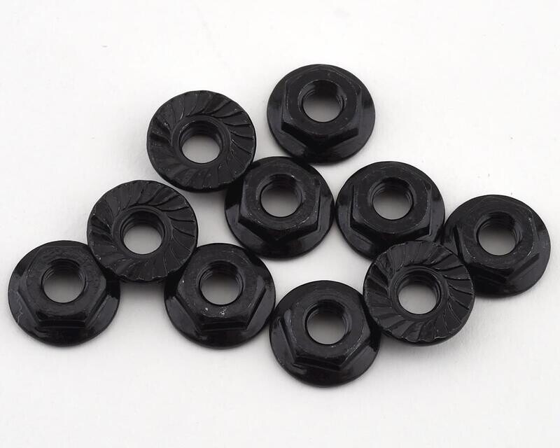 ASC91150 Team Associated M4 Low Profile Serrated Steel Wheel Nuts (10)