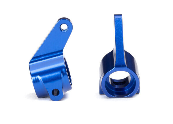 3636A  Steering blocks, (2), 6061-T6 aluminum (blue-anodized)/ 5x11mm ball bearings (4) fits Bandit, Slash, Nitro Slash, Rustler and Stampede