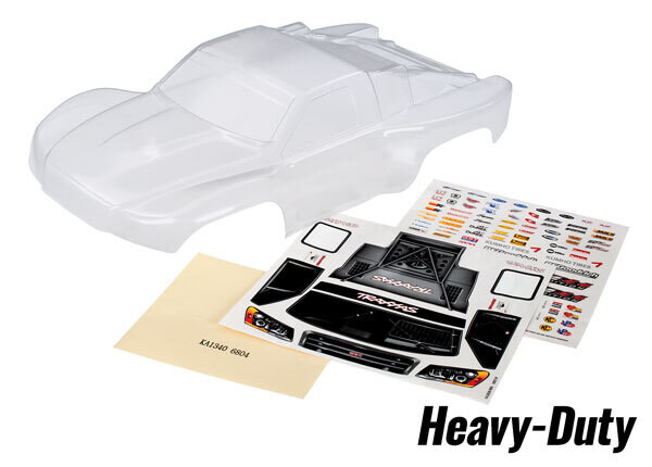 6811R Body, Slash 4X4, heavy duty (clear, requires painting)/ window masks/ decal sheet