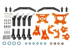 9080t- outer Driveline &amp; Suspension Upgrade Kit, extreme, ORANGE, fits Slash 4x4, Rustler 4x4, Stampede 4x4 and Hoss