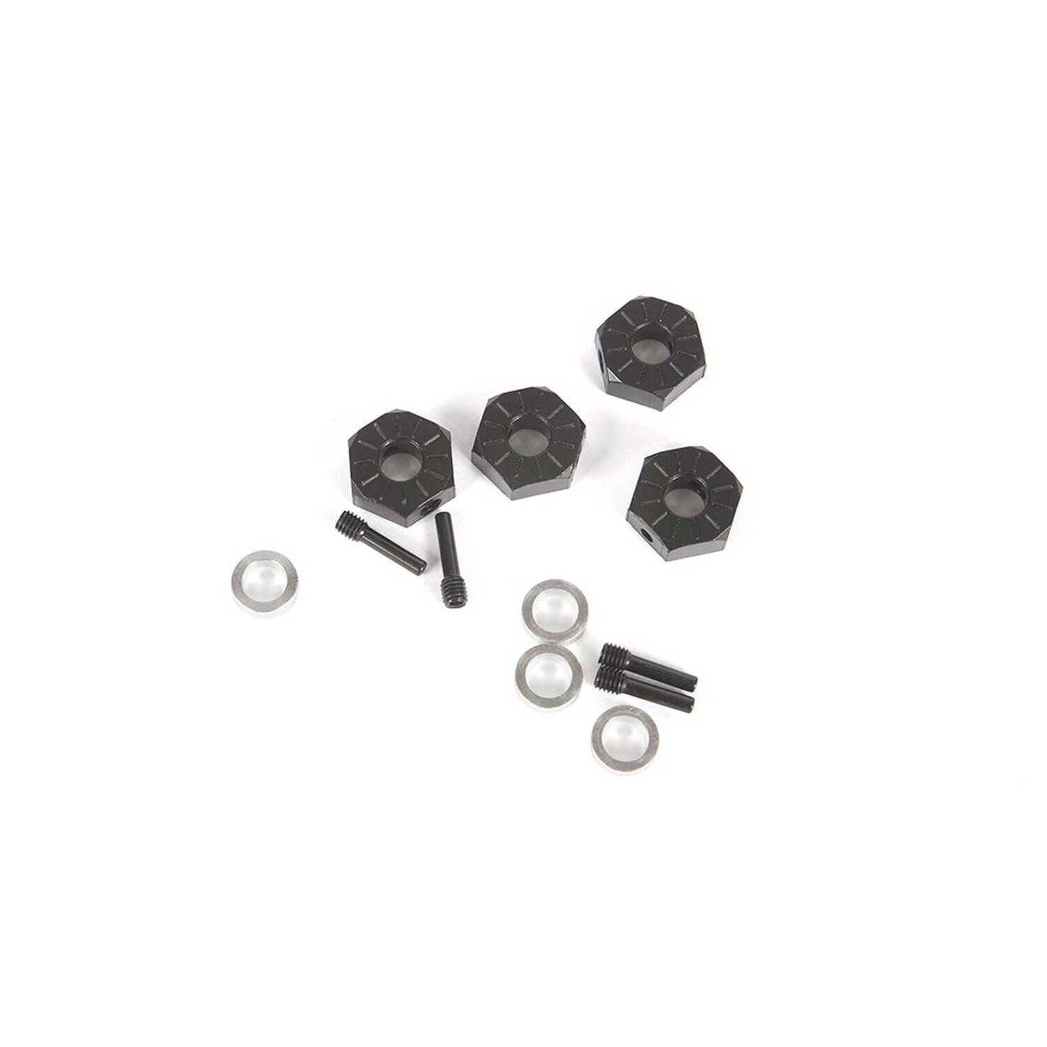 AXI232018 12mm Hex, Screw Shaft &amp; Spacer (4): UTB