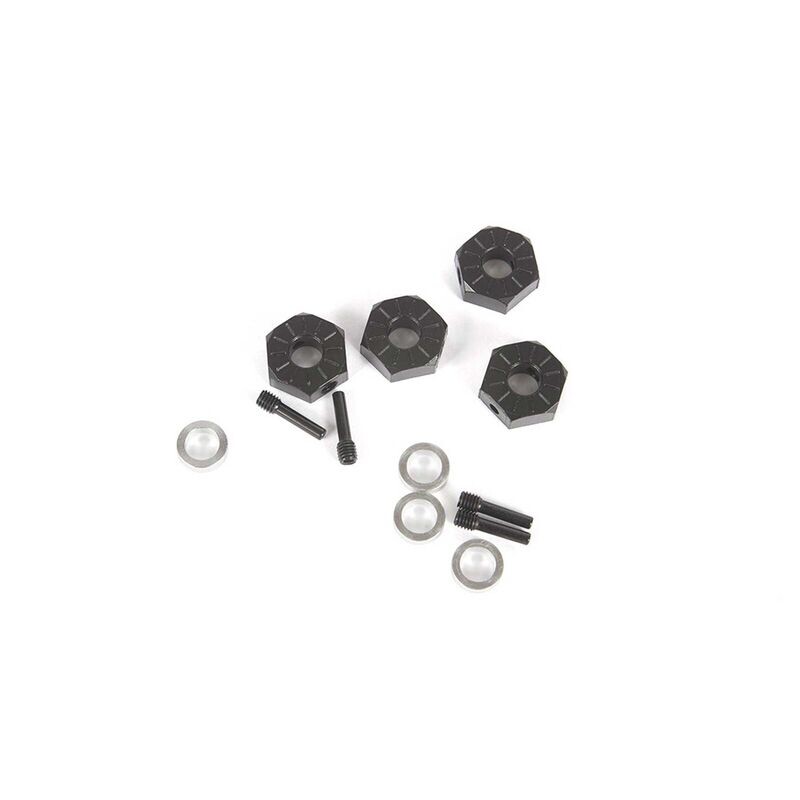 AXI232018 12mm Hex, Screw Shaft &amp; Spacer (4): UTB