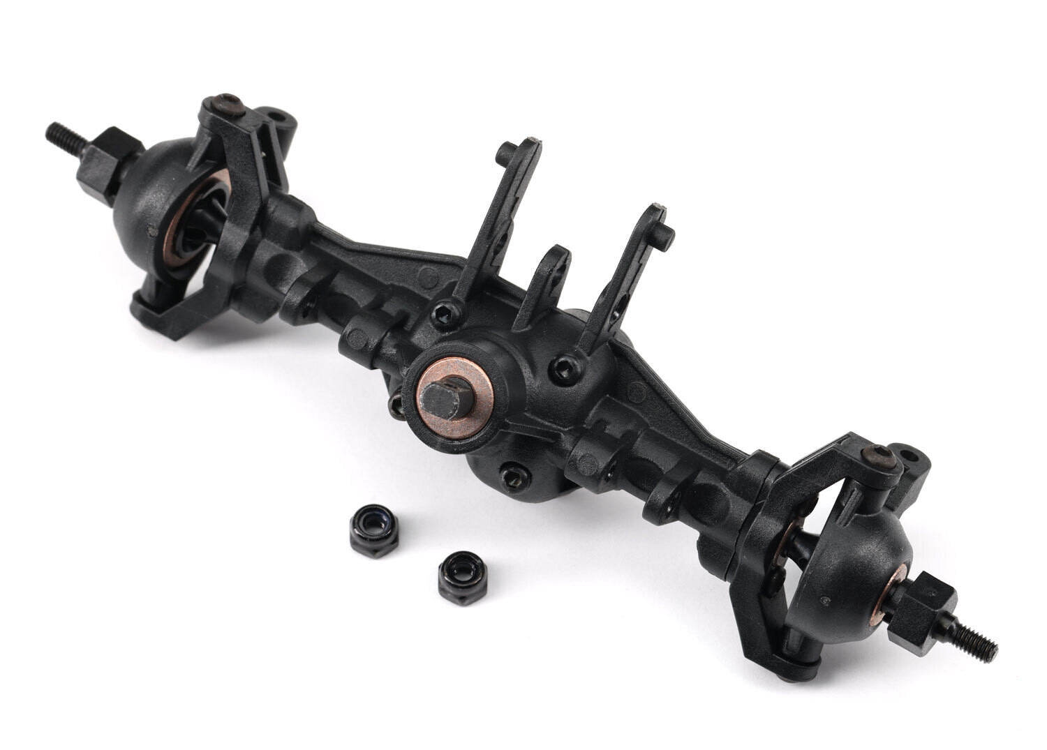 9743 Axle, front, TRX4M (assembled)/ M2.5x0.45 NL (2)