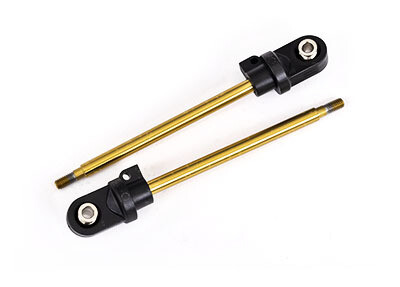7863T Shock shaft, 92mm (GTX) (TiN-coated) (2) (assembled with rod ends &amp; hollow balls)