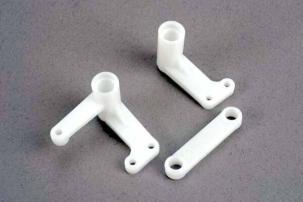 3743  Steering bellcranks (l&amp;r)/ draglink, fits Slash, Rustler and Bandit