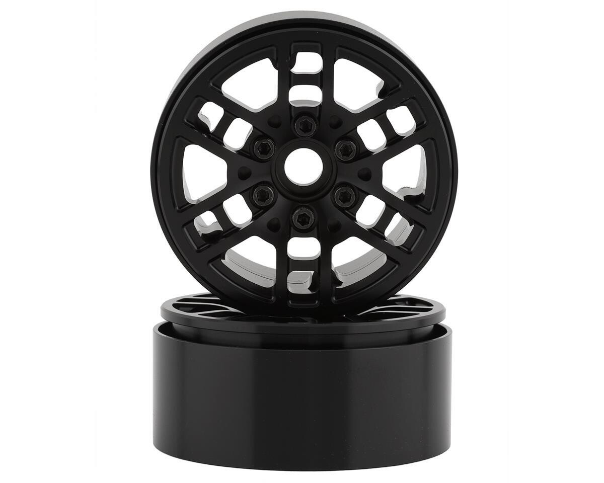 SSD00529  SSD RC Toycoma 1.9 Beadlock Crawler Wheels (Black) (2)