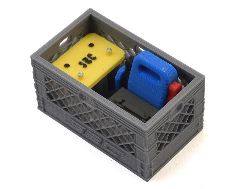 SBC054LB  Scale By Chris Loaded Battery Backup Double Milk Crate
