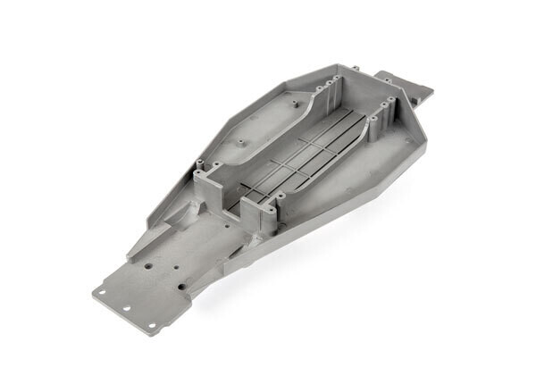 3722R  Lower chassis (gray) (166mm long battery compartment) (fits both flat and hump style battery packs) (use only with #3725R ESC mounting plate)