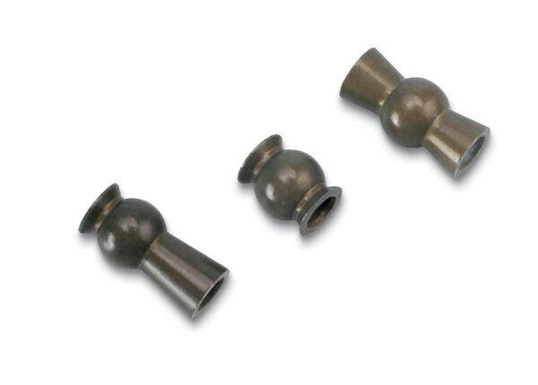 5355X Hollow ball set, aluminum, tall centered hollow ball, tall offset hollow ball, bump steer adjustment shims, fits Revo, E Revo and Jato