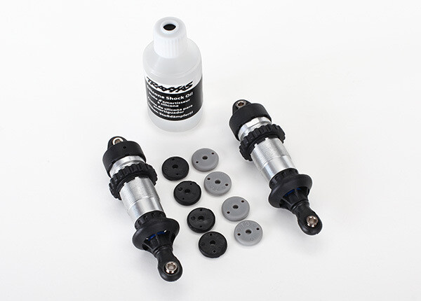 5460 Shocks, GTR aluminum (assembled) (2) (without springs)