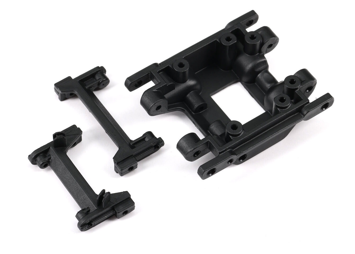 9736 Skidplate, center/ bumper mount, front/ bumper mount, rear