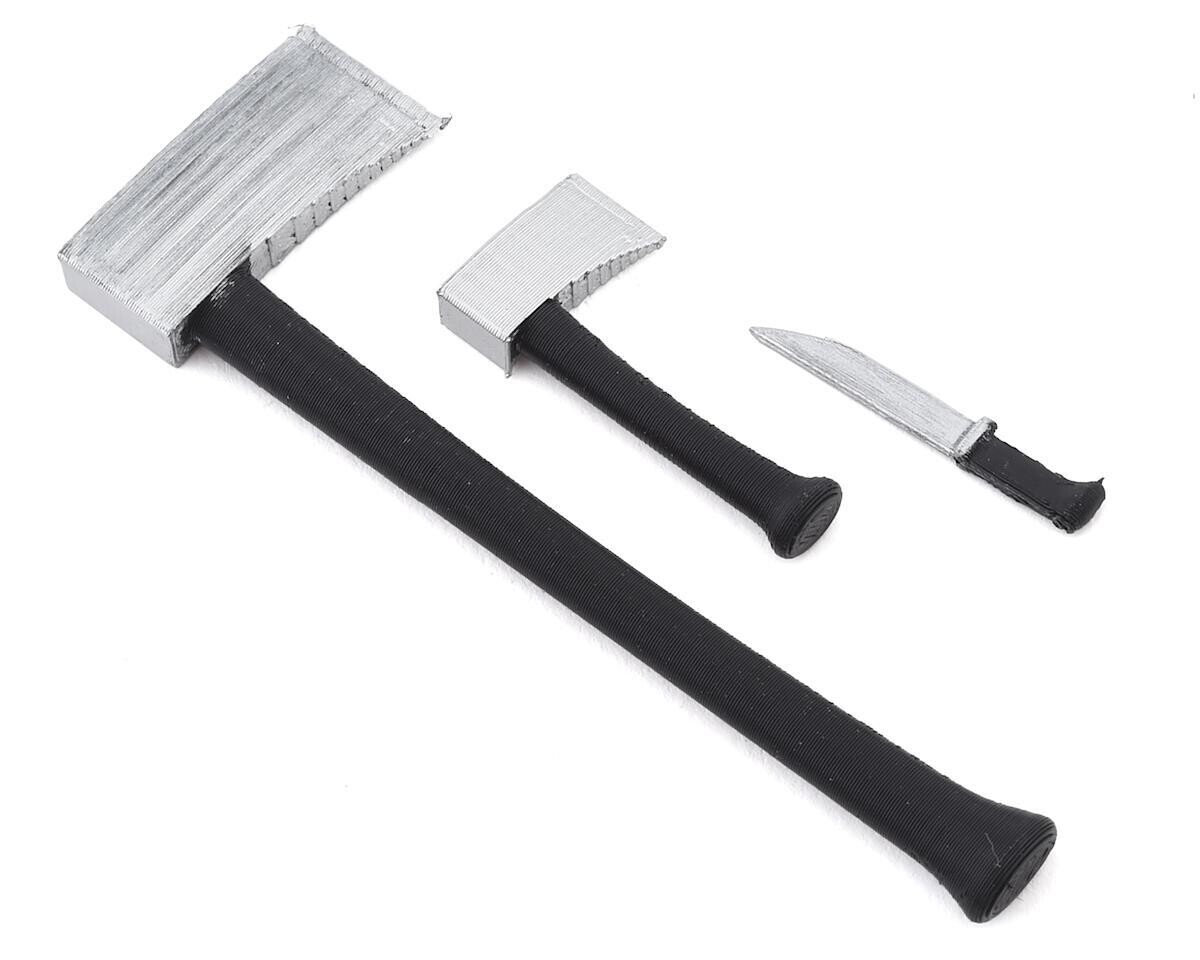 SBCMUL5  Scale By Chris Woodsman Multi Pack w/Axe, Hatchet &amp; Buck Knife