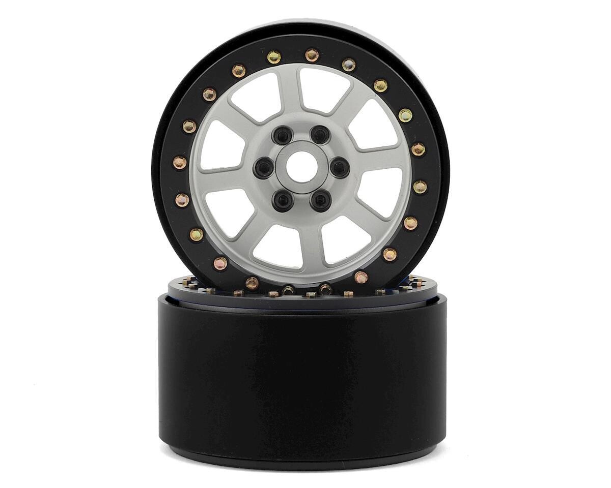 SSD00160 SSD RC 2.2 Wide Assassin Beadlock Wheels (Silver) (2)