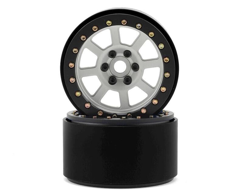 SSD00160 SSD RC 2.2 Wide Assassin Beadlock Wheels (Silver) (2)