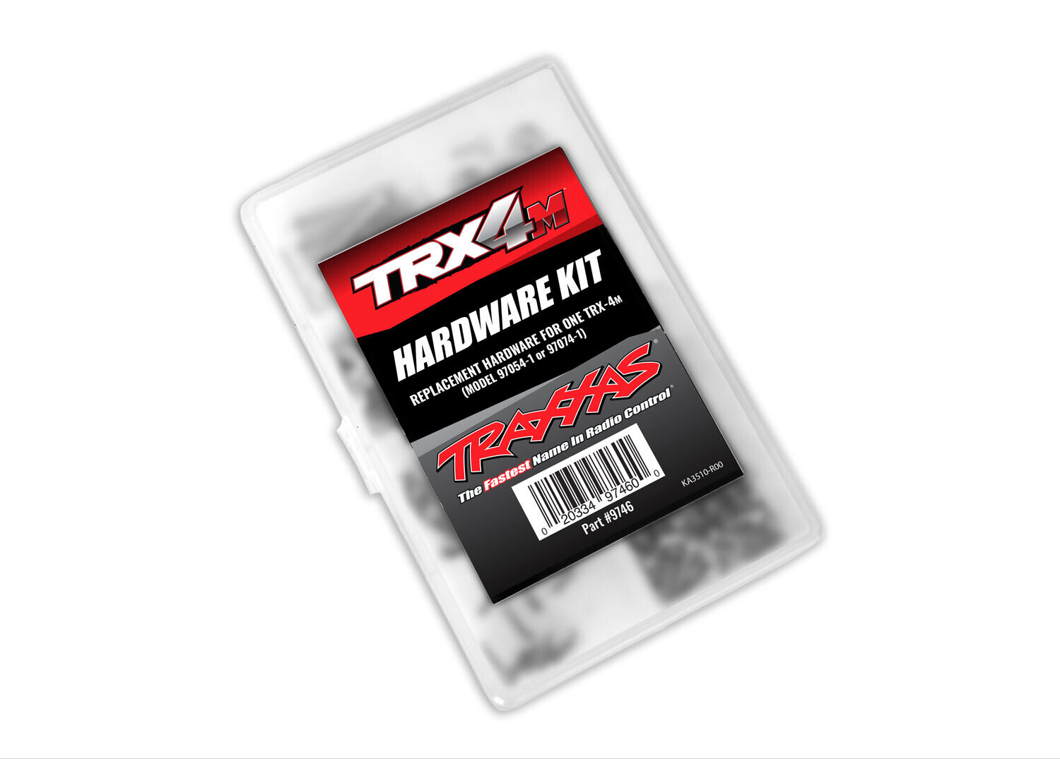 9746 Hardware kit, TRX4M, complete (contains all hardware used on 1/18-scale Ford Bronco or Land Rover Defender) (includes clear plastic storage container)