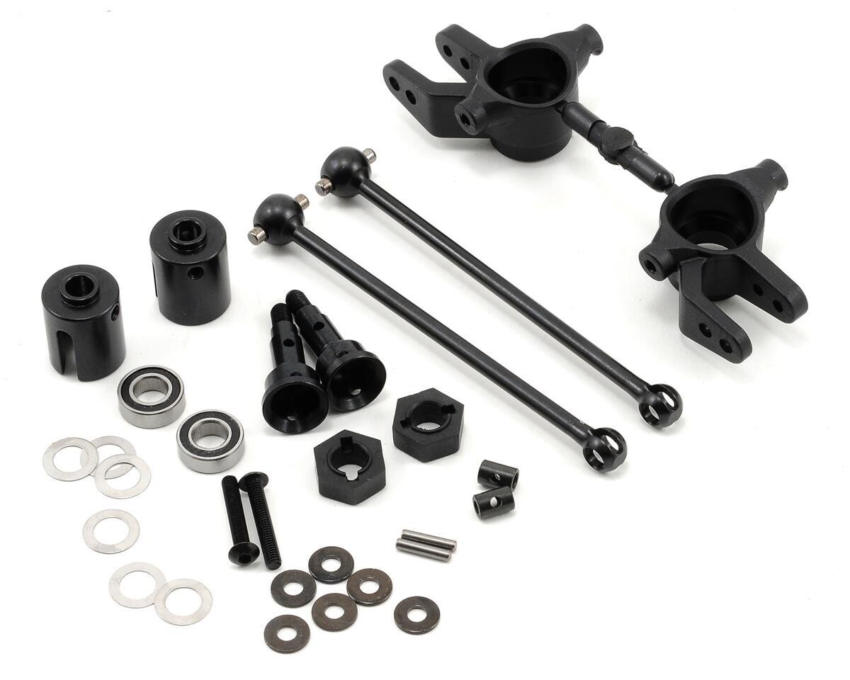 TKR6851X Tekno RC M6 Driveshaft &amp; Steering Block Set (Front, 6mm)
