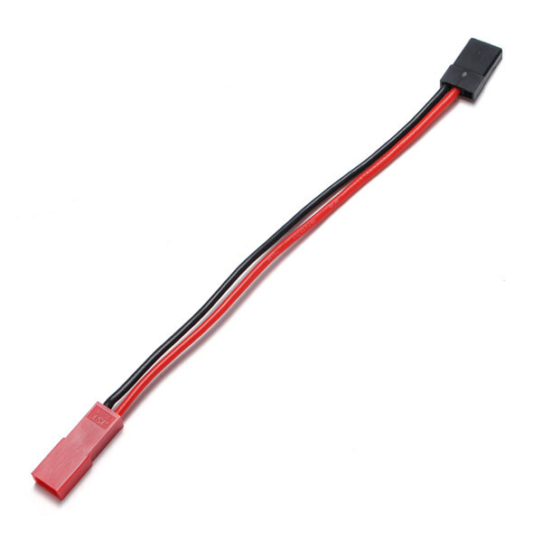 TSRC0028 JR FUTABA MALE SERVO CONNECTOR PLUG TO JST FEMALE ADAPTER CABLE 22AWG SILICON WIRE