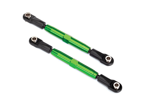 3643G Camber links, front (TUBES green-anodized, 7075-T6 aluminum, stronger than titanium) (83mm) (2)/ rod ends (4)/ aluminum wrench (1) (#2579 3x15 BCS (4) required for installation)fits Slash 4x4, R