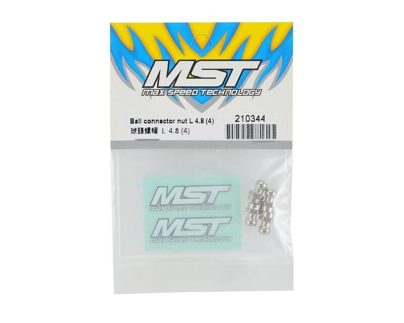 MXS-210344 MST 4.8mm Ball Connector Nut (4) (Long)