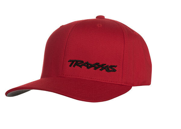 1187-RBL-LXL - FLEX HAT CURVE BILL RED/BLK L/XL TRAXXAS LOGO