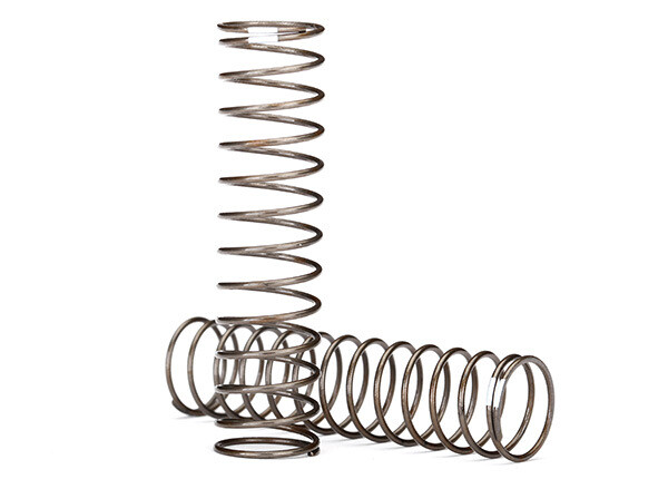 8043 Springs, shock (natural finish) (GTS) (0.30 rate, white stripe) (2)