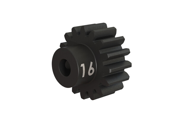 3946X Gear, 16-T pinion (32-p), heavy duty (machined, hardened steel) (fits 3mm shaft)/ set screw