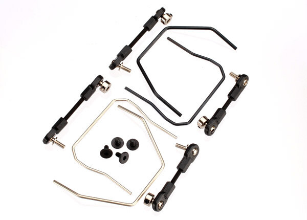 6898 Sway bar kit (front and rear) (includes front and rear sway bars and adjustable linkage) fits 4x4 Slash, Rally, Rustler, Stampede and Hoss