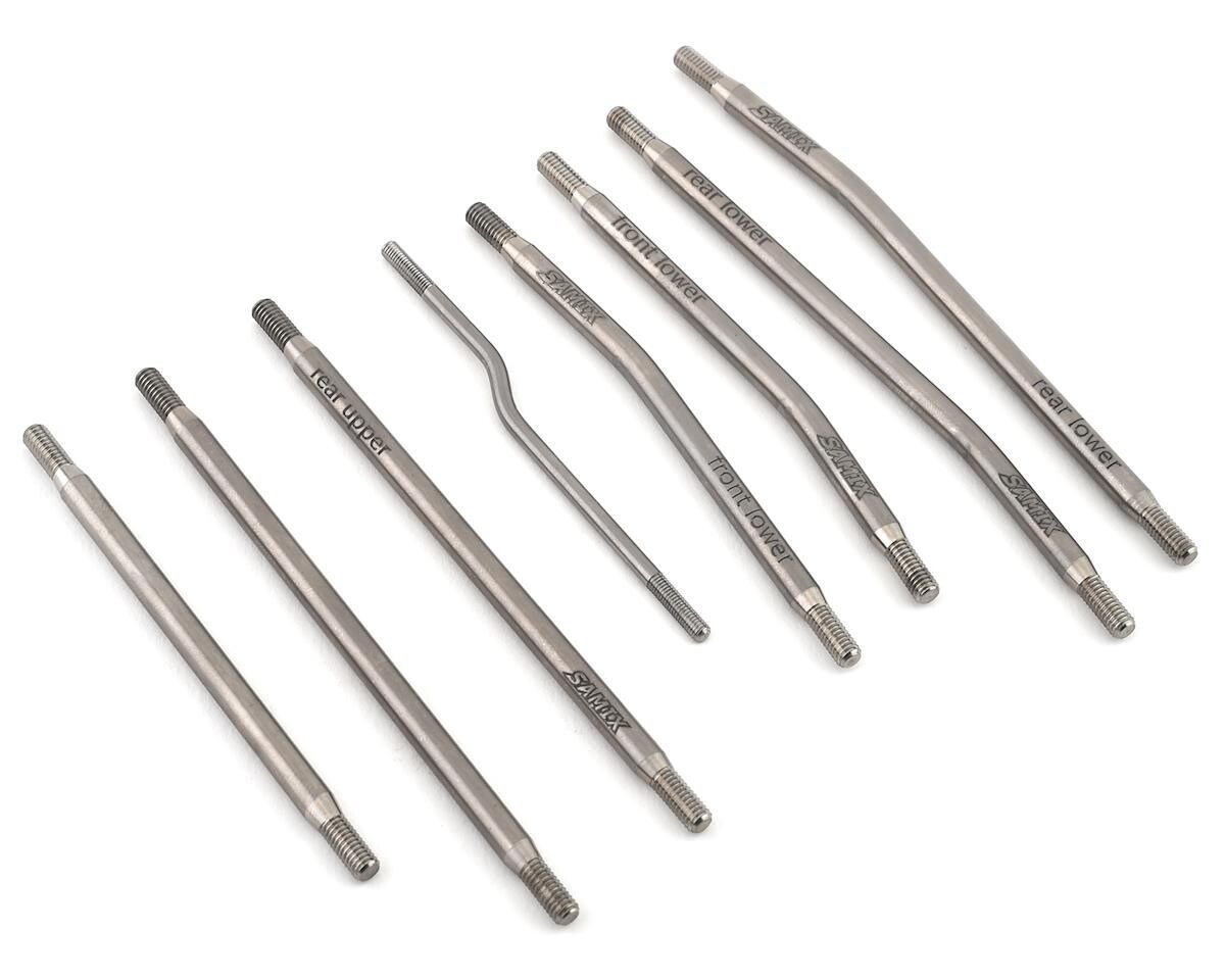 SAMSCX3-5025HLS Samix SCX10 III 313mm High Clearance Titanium Suspension Link Kit (8)