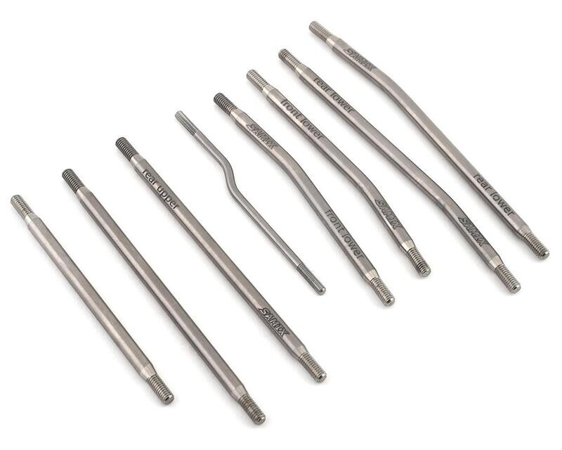 SAMSCX3-5025HLS Samix SCX10 III 313mm High Clearance Titanium Suspension Link Kit (8)