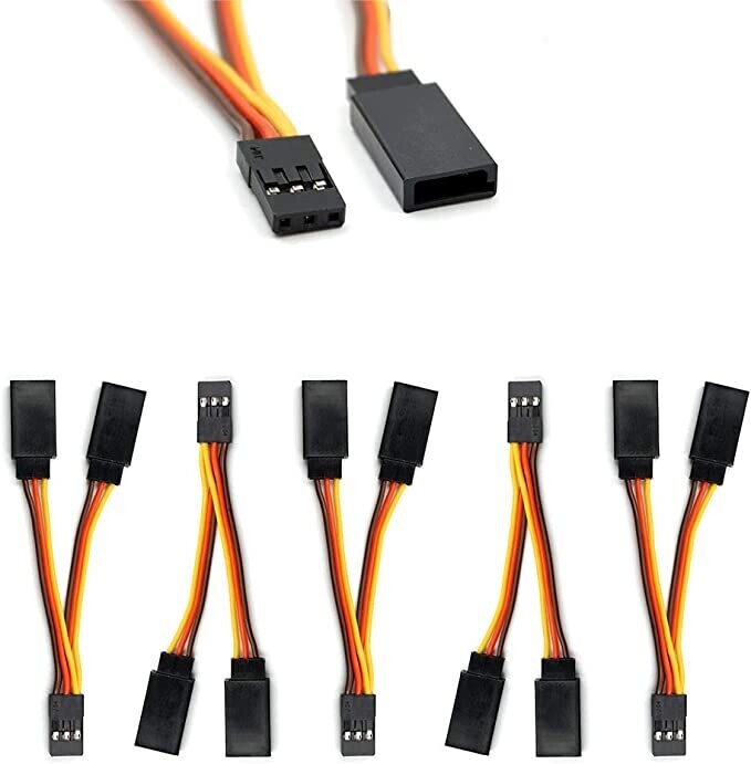 TSRC0047 JR/FUTABA STYLE SERVO 1TO2Y HARNESS  LEADS SPLITTER CABLE MALE TO FEMALE EXTENTION LEAD WIRE FORE RC