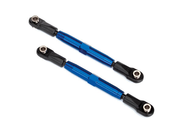 3643X Camber links, front (TUBES blue-anodized, 7075-T6 aluminum, stronger than titanium) (83mm) (2)/ rod ends (4)/ aluminum wrench (1) (#2579 3x15 BCS (4) required for installation) fits Slash 4x4, R
