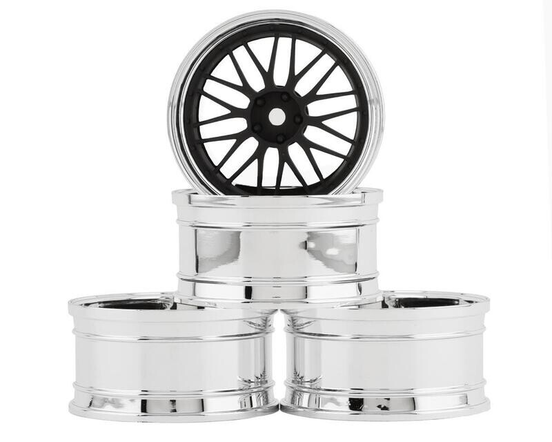 MXS-832101FBK MST Wheel Set (Flat Black) (4) (Offset Changeable) w/12mm Hex