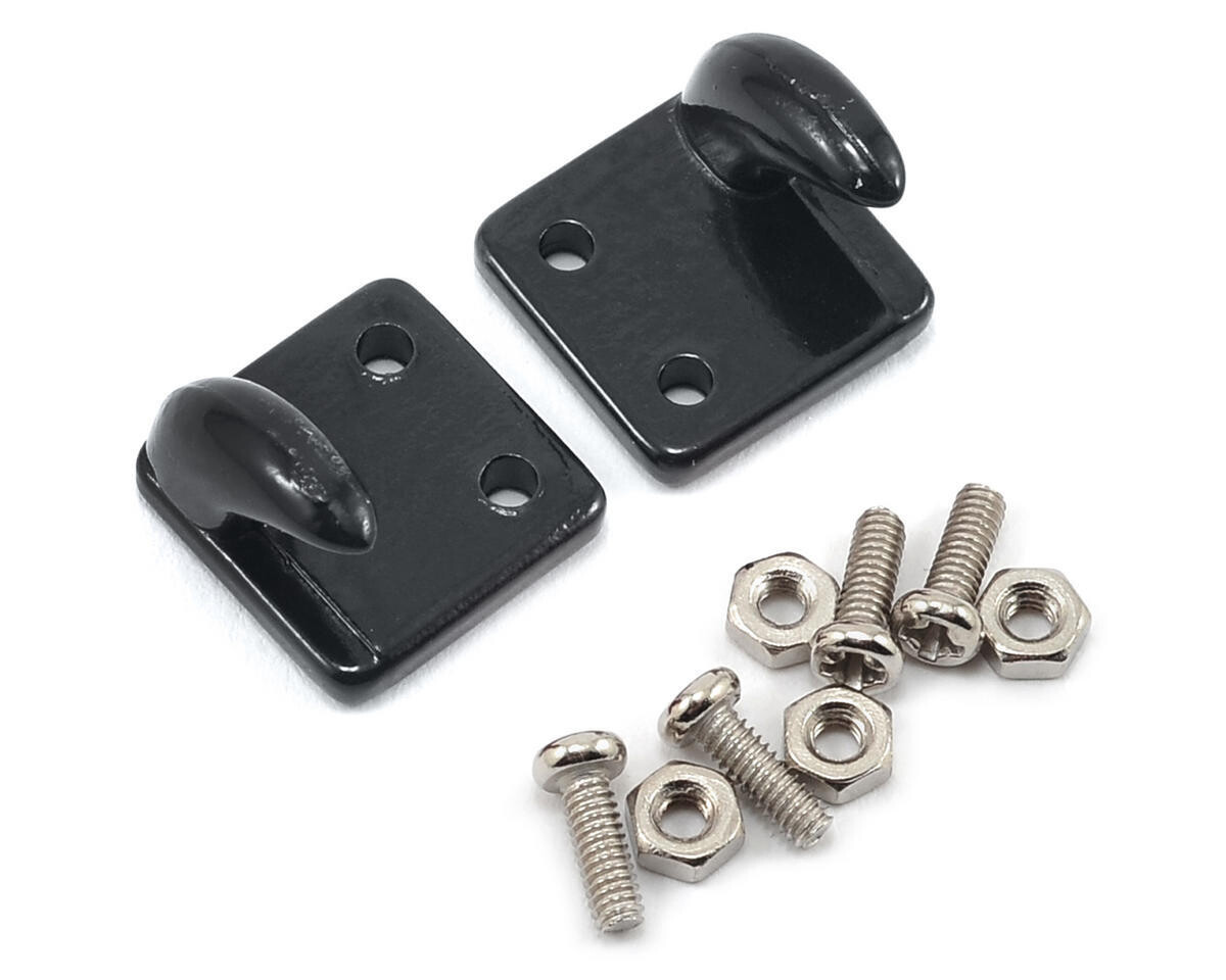 YEA-YA-0379BK Yeah Racing 1/10 Crawler Scale Accessory Set (Black) (Off Center Hooks)