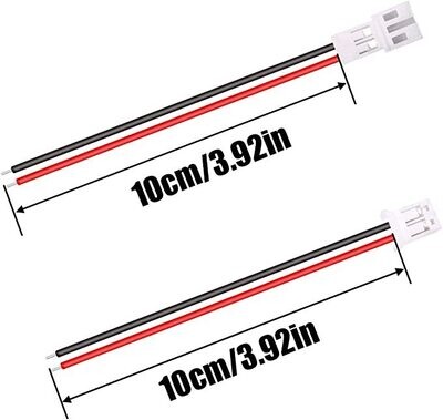 TSRC0051 22AWG JST PH2.0 Male and Female Connector 100mm Suitable for Tiny Drone JST-PH2.0