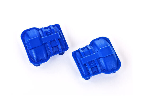 9738-BLUE Axle cover, front or rear (blue) (2)