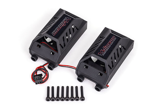 3474X Dual cooling fan kit, low profile (with shroud) (fits #3491 motor)