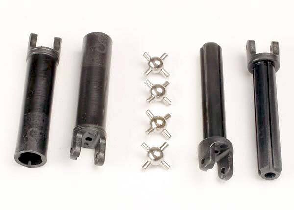 1951 - Half shafts, long truck (external-splined (2) &amp; internal-splined (2)/ metal U-joints (4)