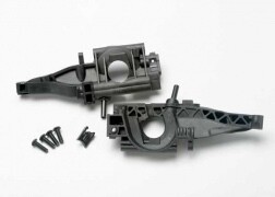 5329 Bulkhead, rear (L&amp;R halves)/ diff retainer, rear/ 4x14mm BCS (2)