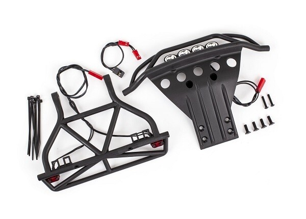 5894  LED light set includes front and rear bumpers with LED light bar, rear LED harness, &amp; BEC Y-harness (fits 2WD Slash)