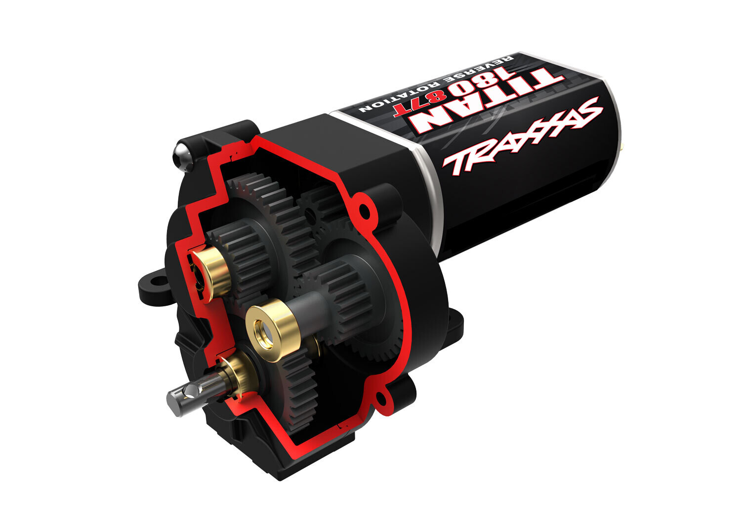 9791 Transmission, complete (high range (trail) gearing) (16.6:1 reduction ratio) (includes Titan® 87T motor)