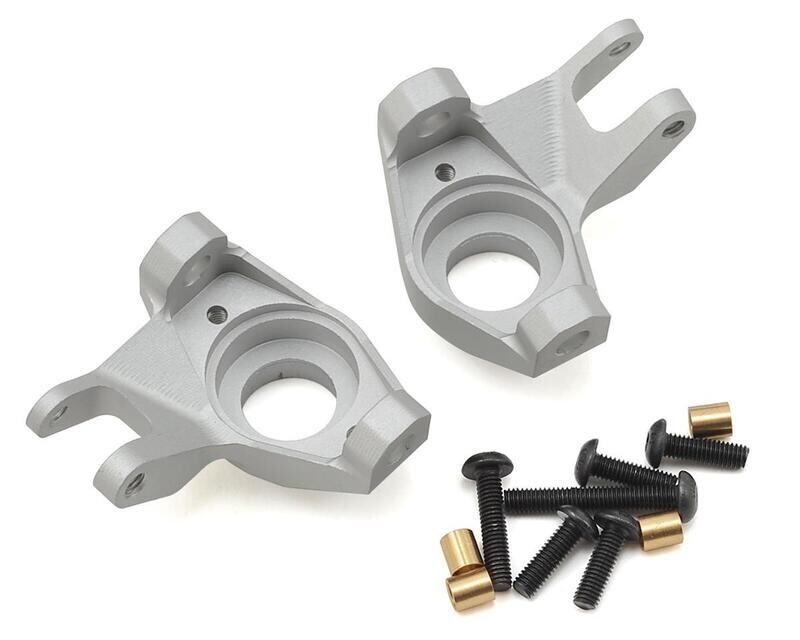 SSD00148  SSD RC SCX10 II Pro Aluminum Knuckles (Silver)