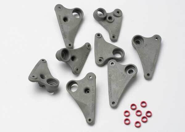 5358 Rocker arm set, progressive-2 spacers (red aluminum) fits Revo, E Revo and Slayer