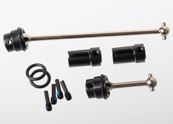 7250R Driveshafts, center (steel constant-velocity) front (1), rear (1) (fully assembled)